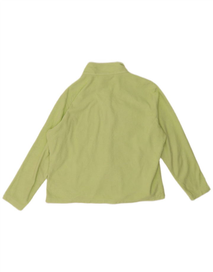 Marks & Spencer Damen Fleecejacke UK 20 2XL Grün Polyester