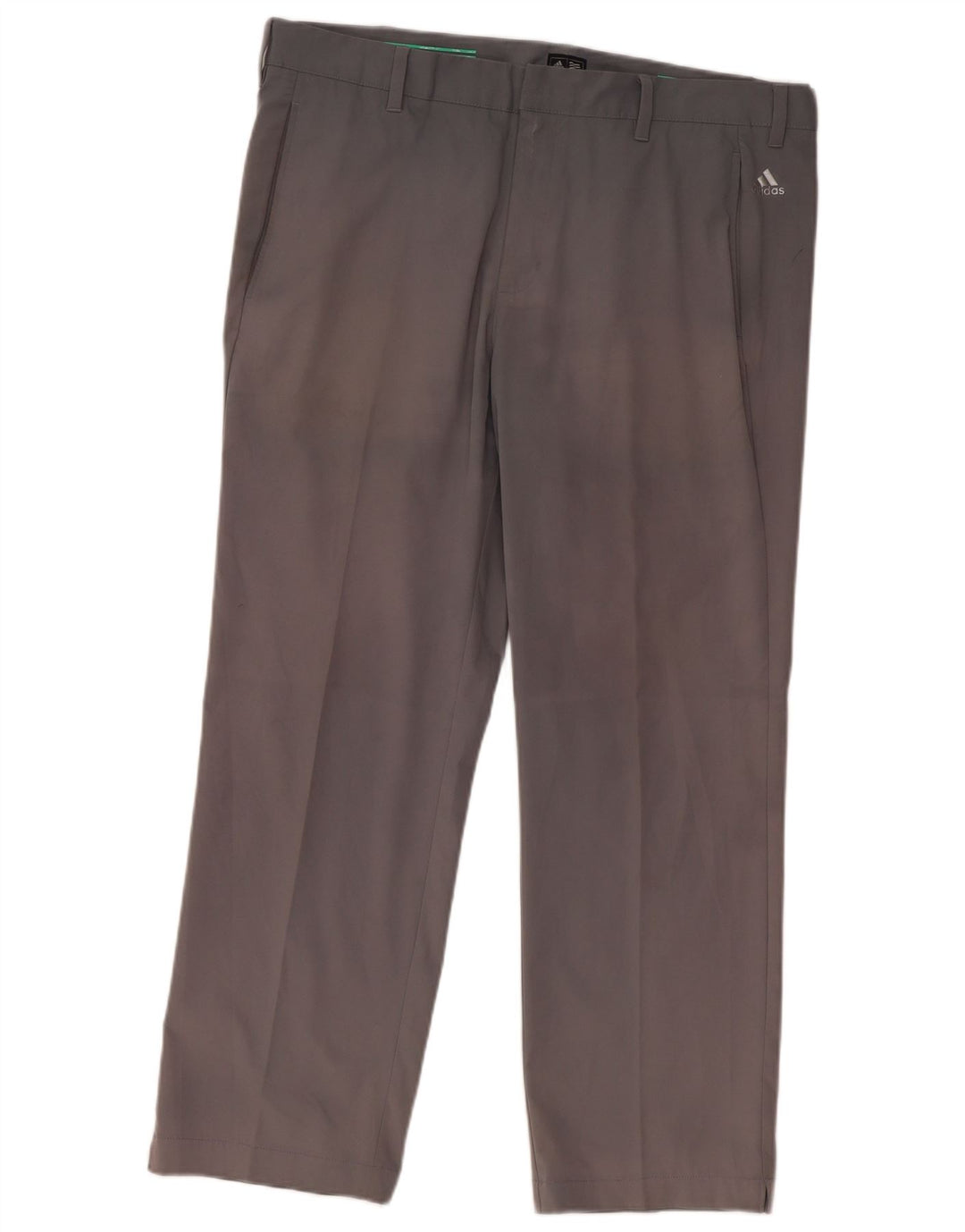 Adidas Herren Straight Chino Hose W38 L29 Grau Polyester