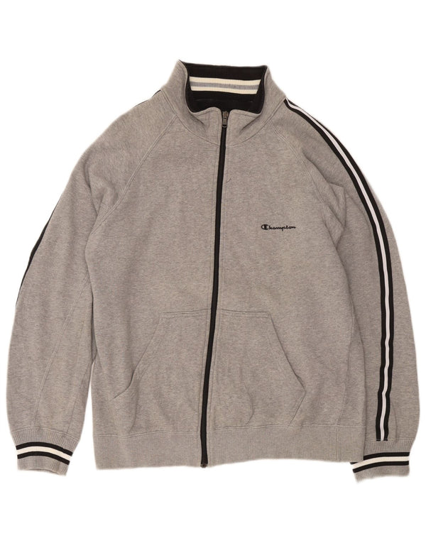 Champion Herren-Trainingsanzug-Oberteil, große, grau gesprenkelte Baumwolle