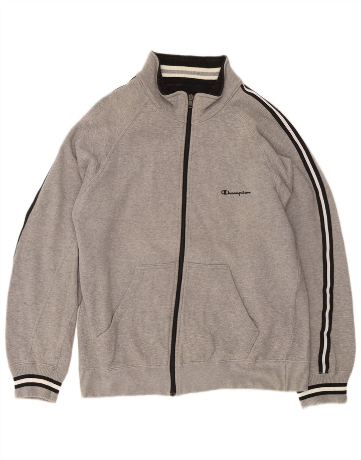Champion Herren-Trainingsanzug-Oberteil, große, grau gesprenkelte Baumwolle