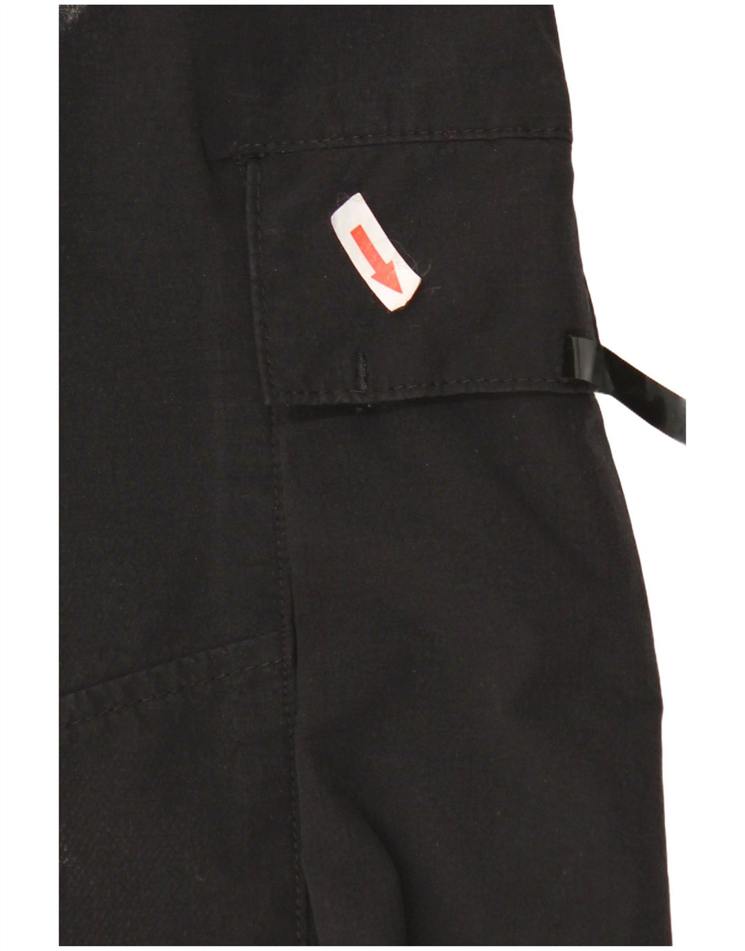 Zara Herren Crop Tapered Cargohose M W32 L24 Schwarz