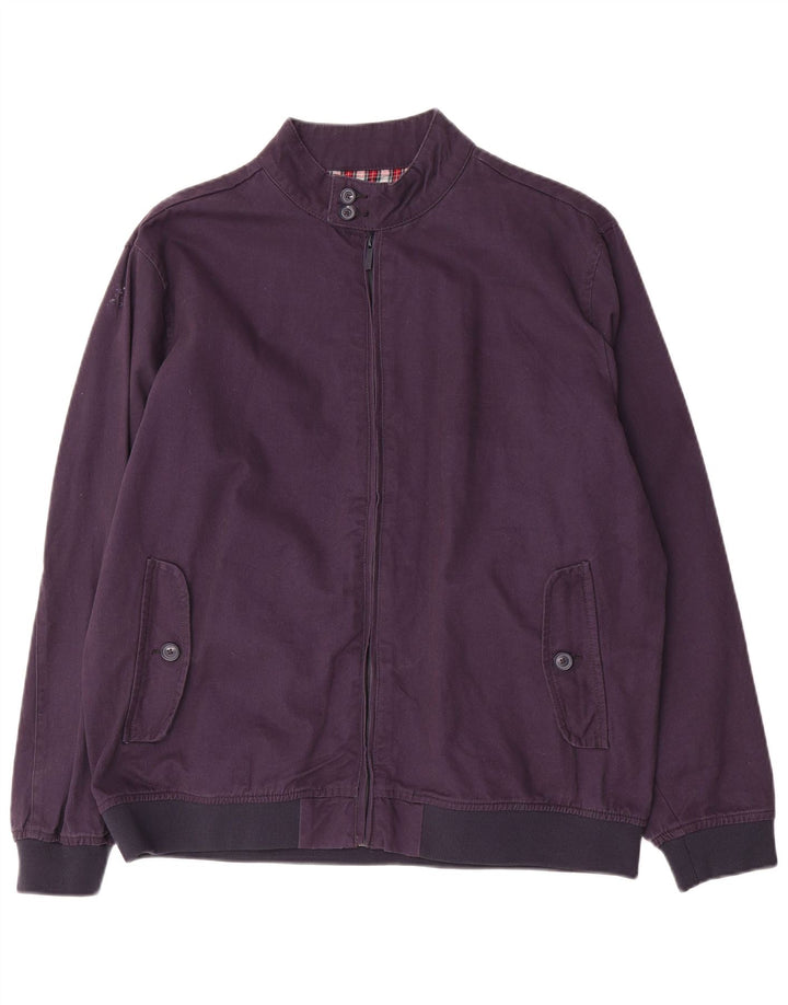 Pierre Cardin Herren Bomberjacke UK 40 Große marineblaue Baumwolle