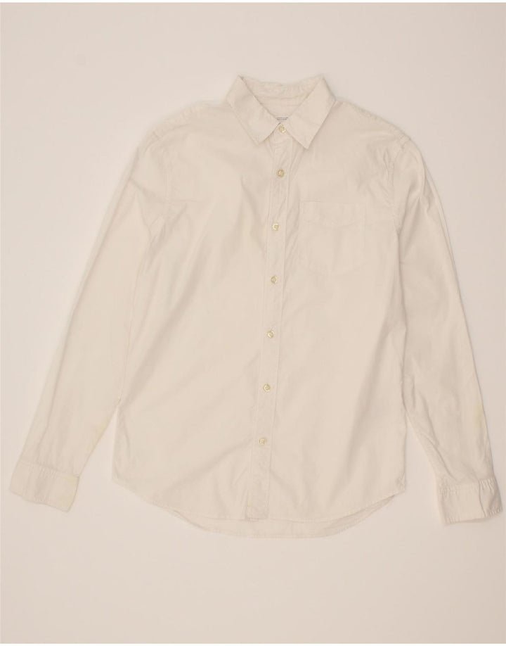 GAP Mens Coupe Standard Standard Fit Shirt Small White Cotton Vintage Gap and Second-Hand Gap from Messina Hembry 