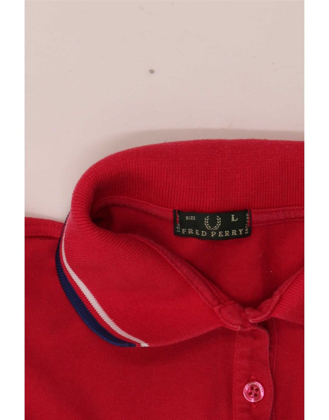 Fred Perry Damen Poloshirt UK 14 Large Rot