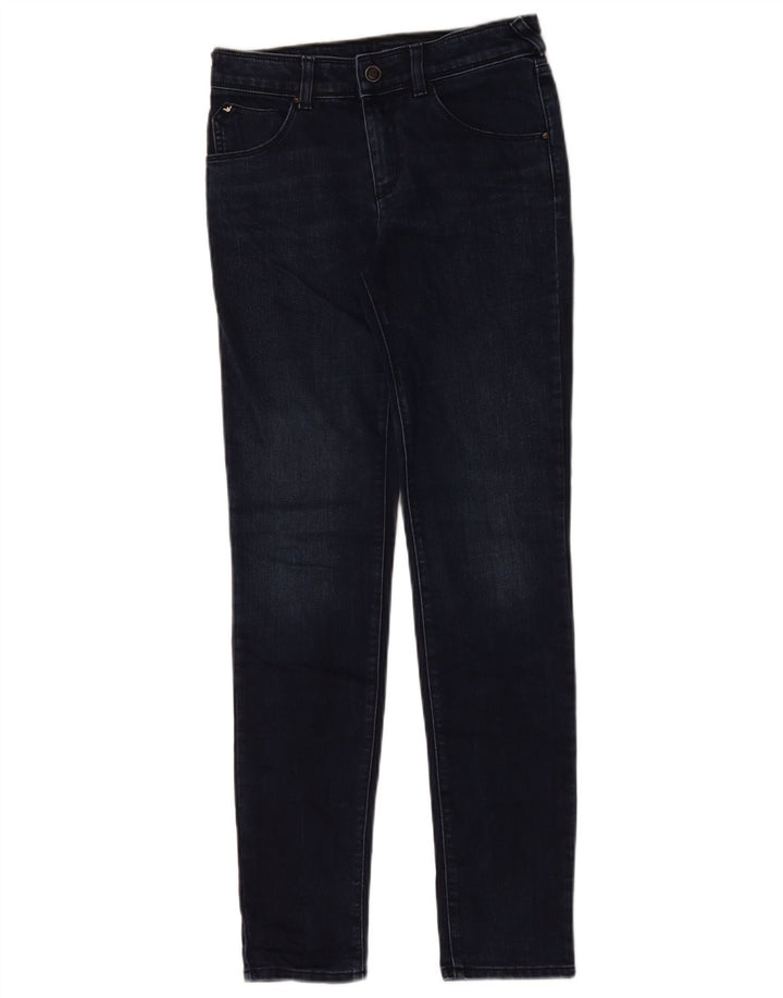 Armani Damen Slim Jeans W26 L29 Marineblaue Baumwolle