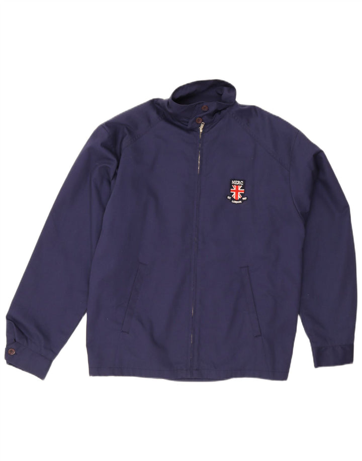 Merc Herren Bomberjacke UK 38 Medium Marineblau Polyester