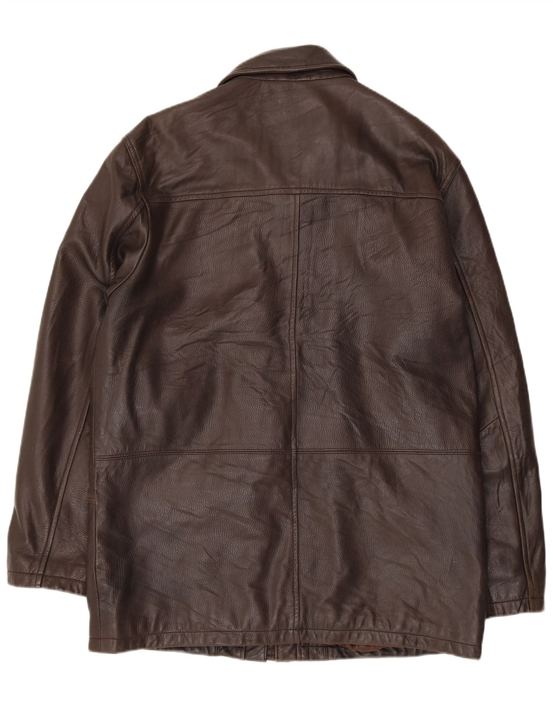 Blackthorn Herren Ledermantel IT 52 XL Braunes Leder