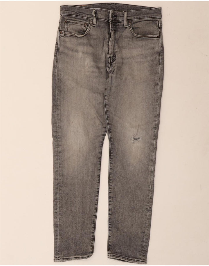 Levi's Herren 512 Distressed Slim Tapered Jeans W32 L30 Grau