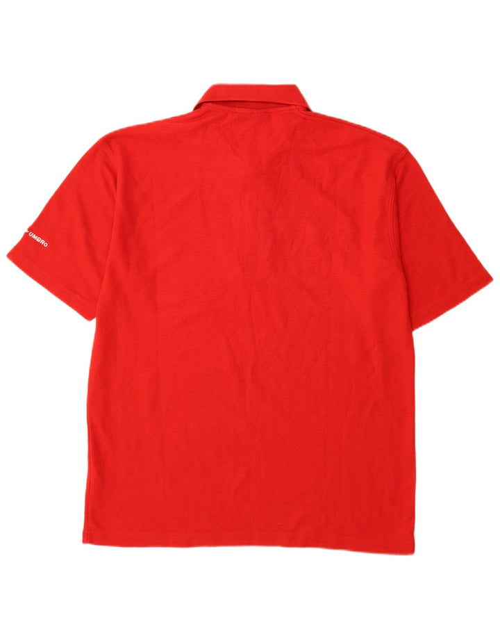 Umbro Herren Poloshirt XL Rot Polyester