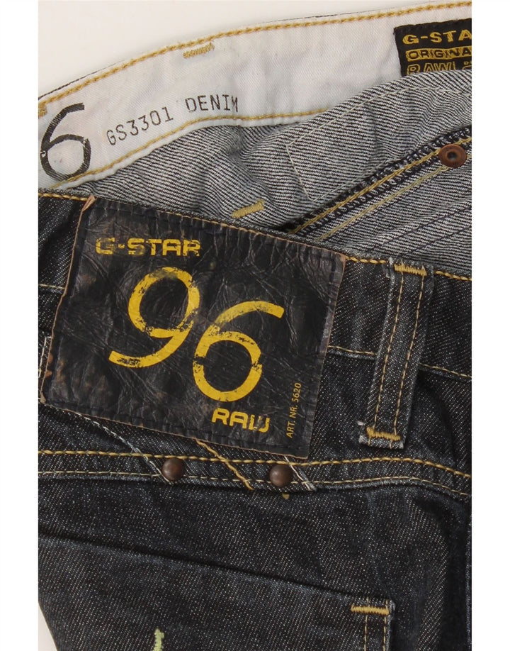 G-Star Damen 3301 Graphic Slim Jeans W30 L29 Blau