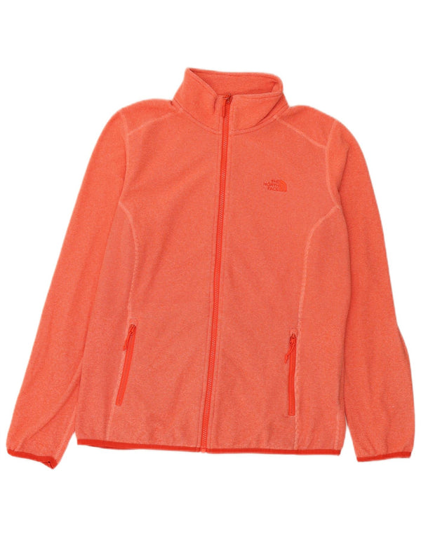 The North Face Damen Liner Fleecejacke UK 16 Large Orange Flecked