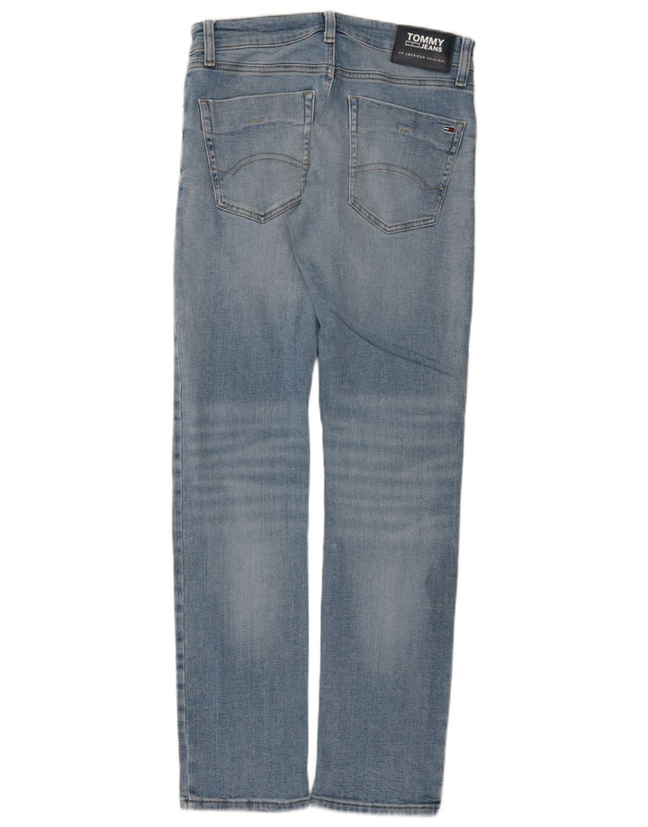 Tommy Hilfiger Herren Slim Jeans W30 L32 Blaue Baumwolle