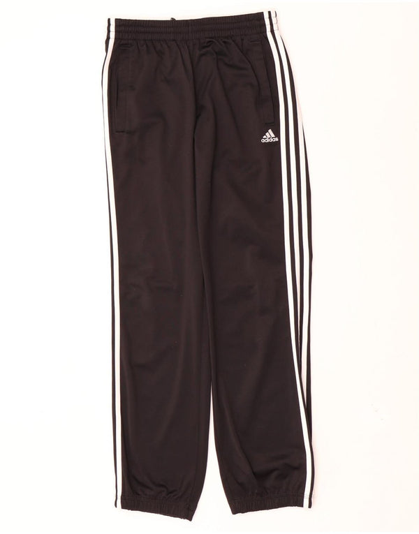 Adidas Jungen-Trainingshose, Jogginghose, 13–14 Jahre, schwarzes Polyester