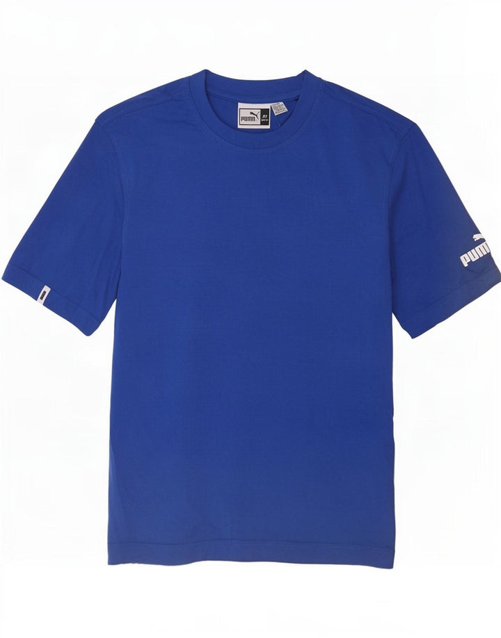 Puma Herren T-Shirt Top XS Blau Baumwolle