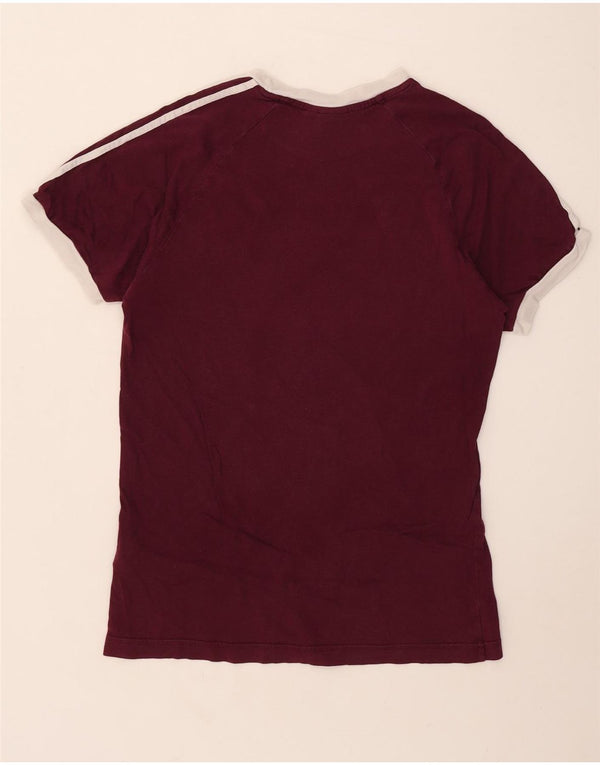 Adidas Herren T-Shirt Top Medium Burgund Baumwolle