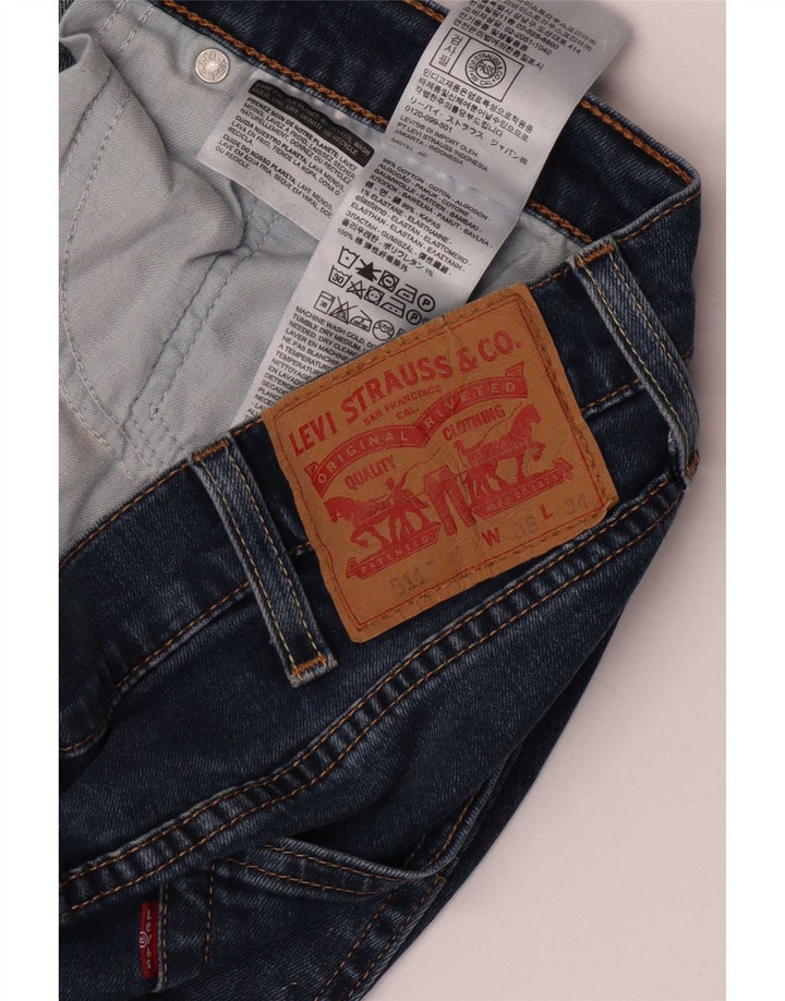 Levi's Herren 511 Slim Jeans W38 L34 Blaue Baumwolle