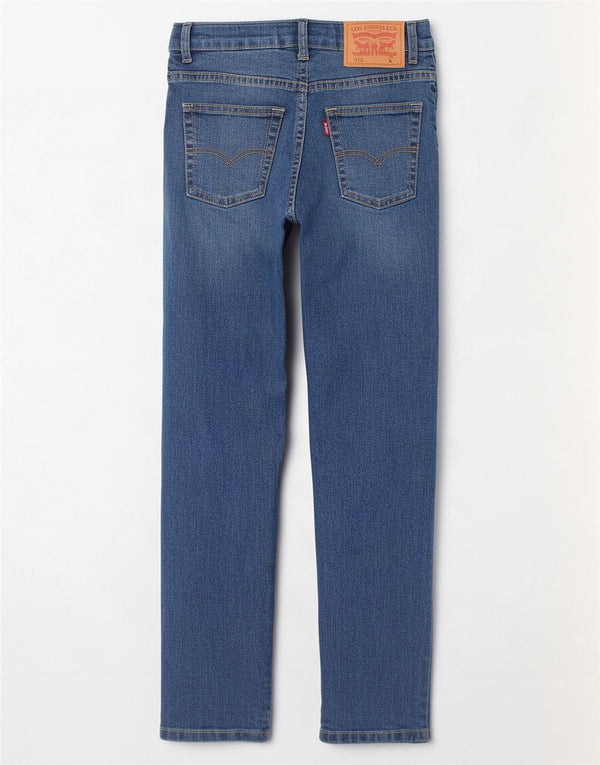 Levi's Jungen 511 Slim Jeans 7–8 Jahre W22 L23 Blaue Baumwolle