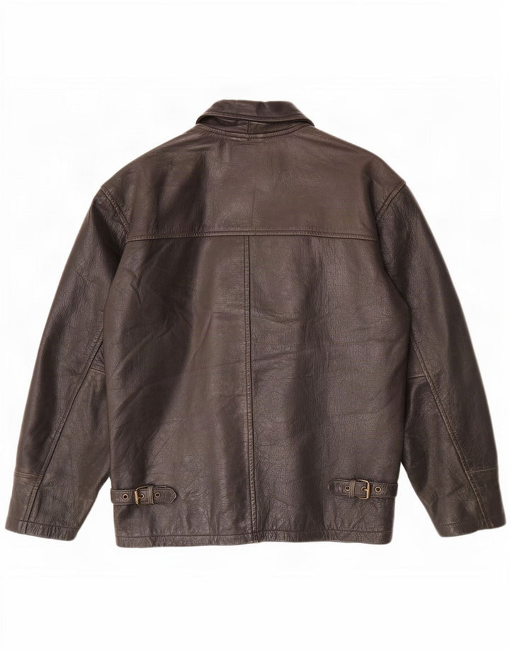 Bomb Boogie Herren Lederjacke UK 36 Small Braun