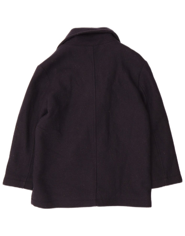 Zara Pea Coat für Jungen, 9–10 Jahre, marineblaue Wolle