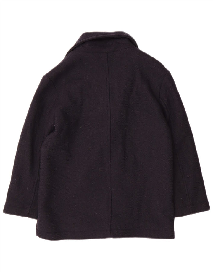 Zara Pea Coat für Jungen, 9–10 Jahre, marineblaue Wolle