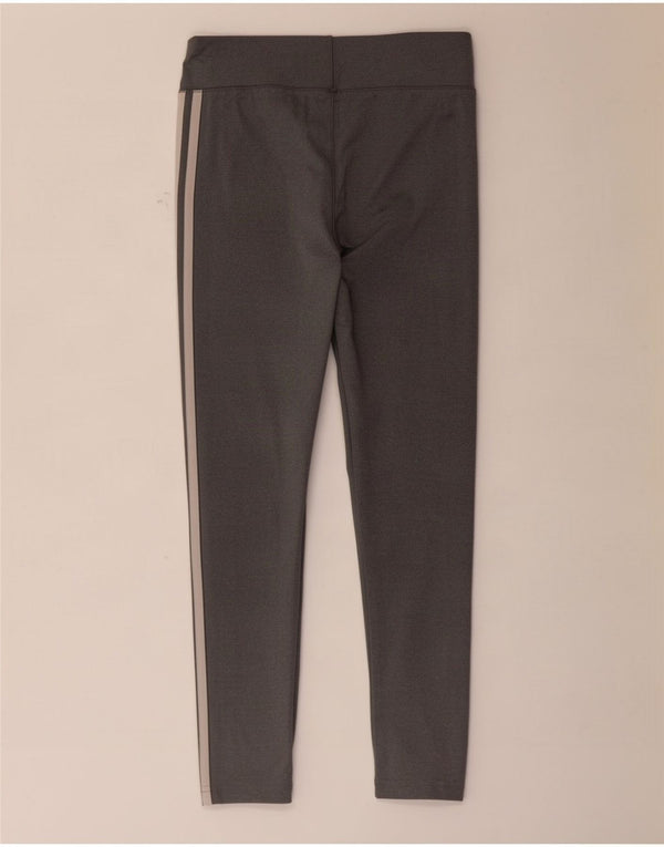Adidas Damen Climalite Leggings UK 8/10 Small Grau Polyester