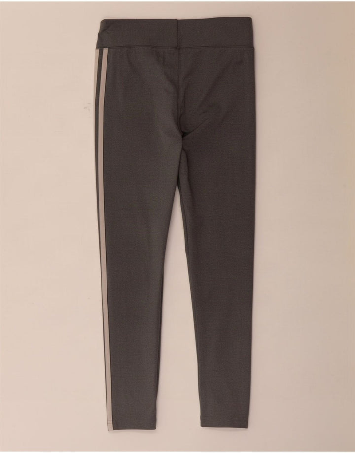 Adidas Damen Climalite Leggings UK 8/10 Small Grau Polyester