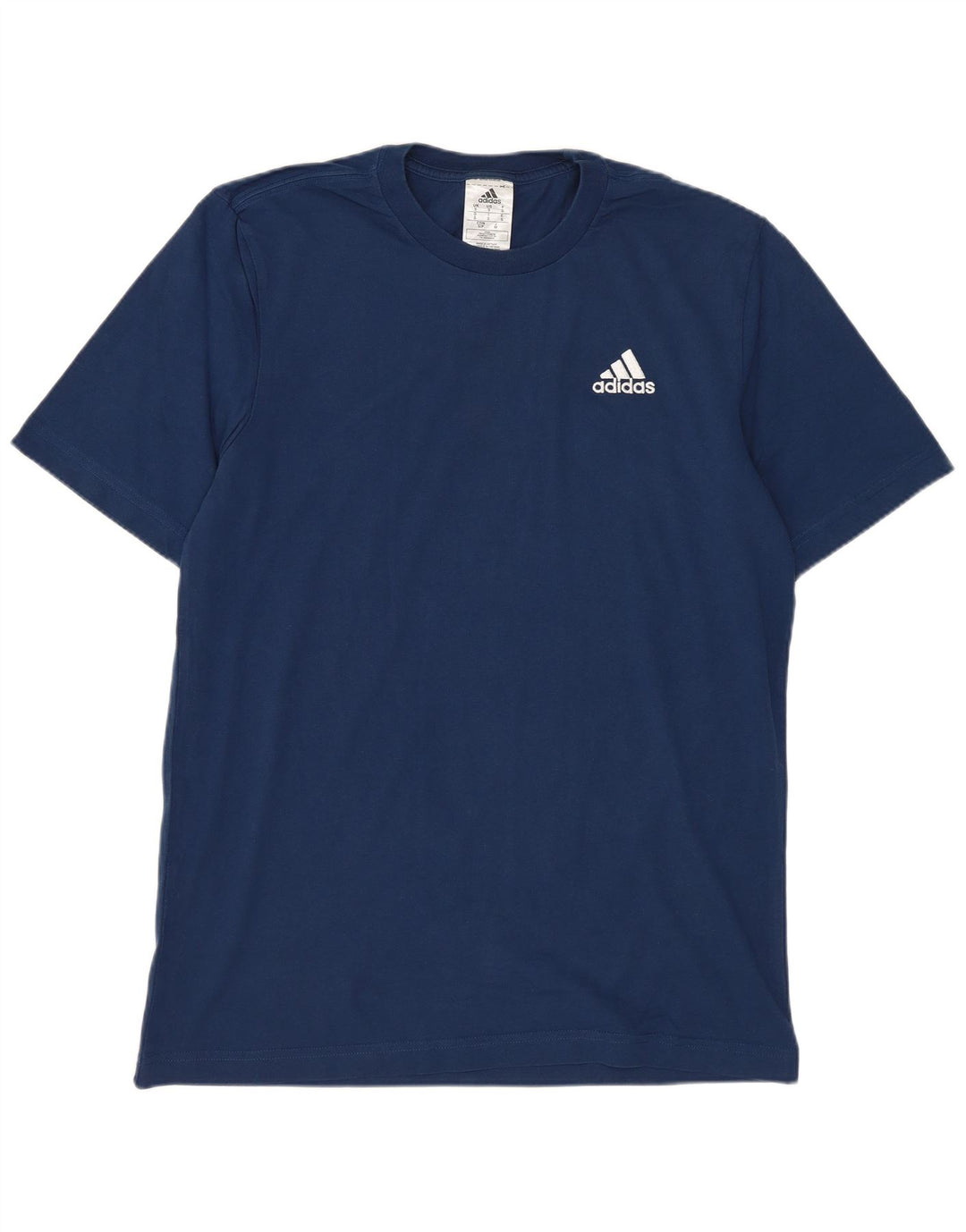 Adidas Herren T-Shirt Top Small Marineblau Baumwolle