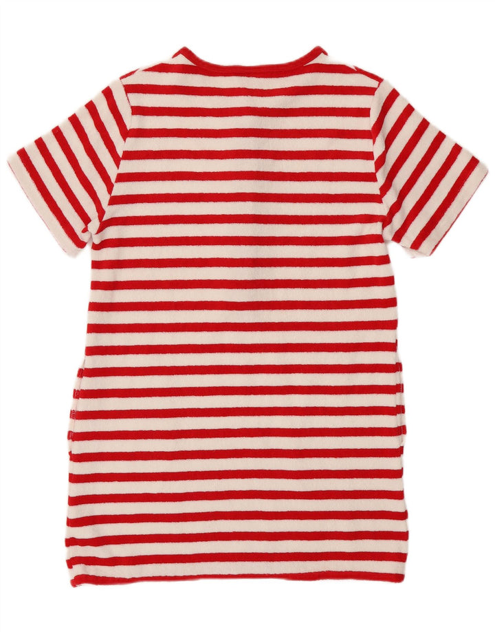 Triumph Damen T-Shirt-Kleid IT 42 Mittelrot gestreift aus Baumwolle