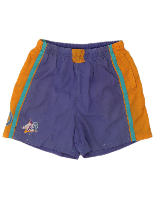 Lotto Herren-Badeshorts, groß, blaues Colourblock-Nylon