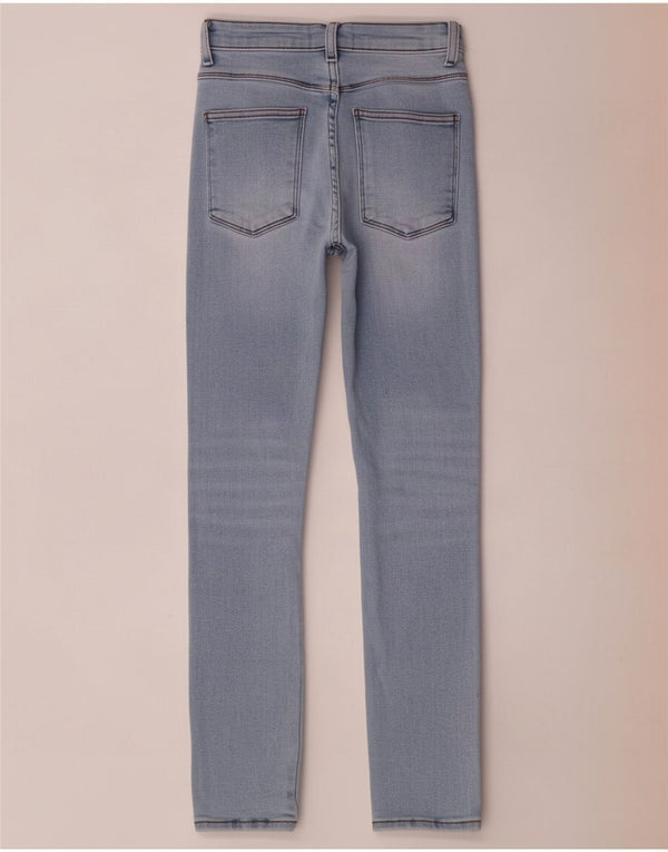 Zara Damen Distressed Skinny Jeans EU 36 XS W26 L27 Blau