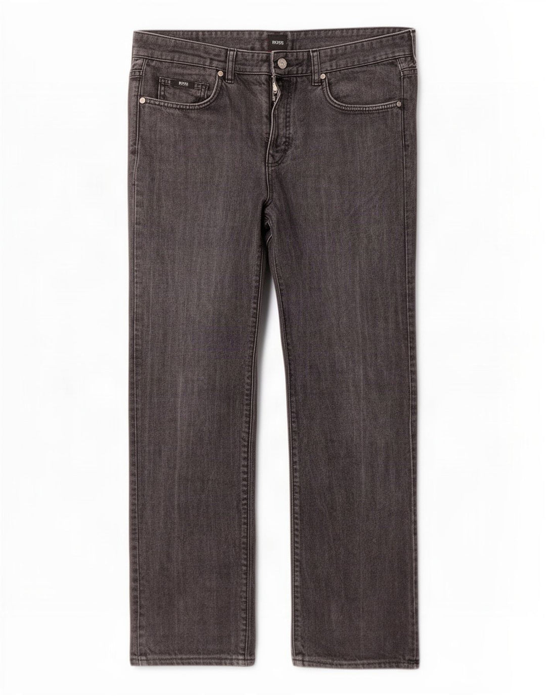 Hugo Boss Herren Straight Jeans W36 L30 Grau