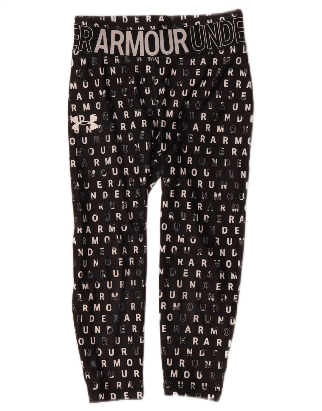 Under Armour Mädchen-Leggings mit Grafik, 7–8 Jahre, Größe S, Schwarz, Polyester