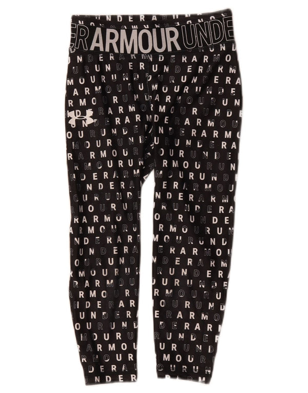 Under Armour Mädchen-Leggings mit Grafik, 7–8 Jahre, Größe S, Schwarz, Polyester