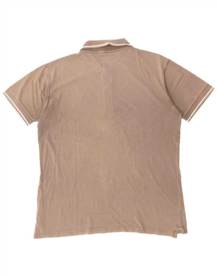 MARLBORO CLASSICS Herren-Poloshirt, groß, braune Baumwolle