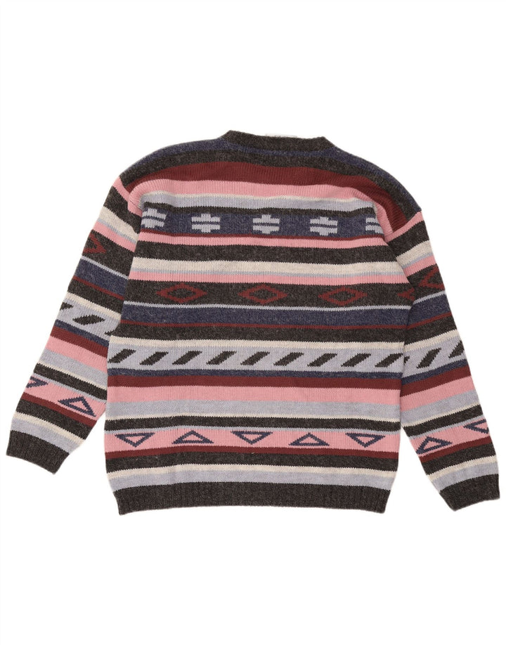 MULTIBLU Damen-Pullover mit Rundhalsausschnitt, Gr. 18, XL, mehrfarbig, Aztekenmuster