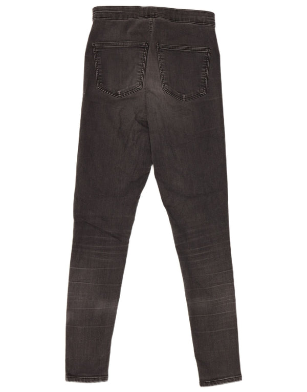 Topshop Damen Joni Skinny Jeans W30 L27 Graue Baumwolle