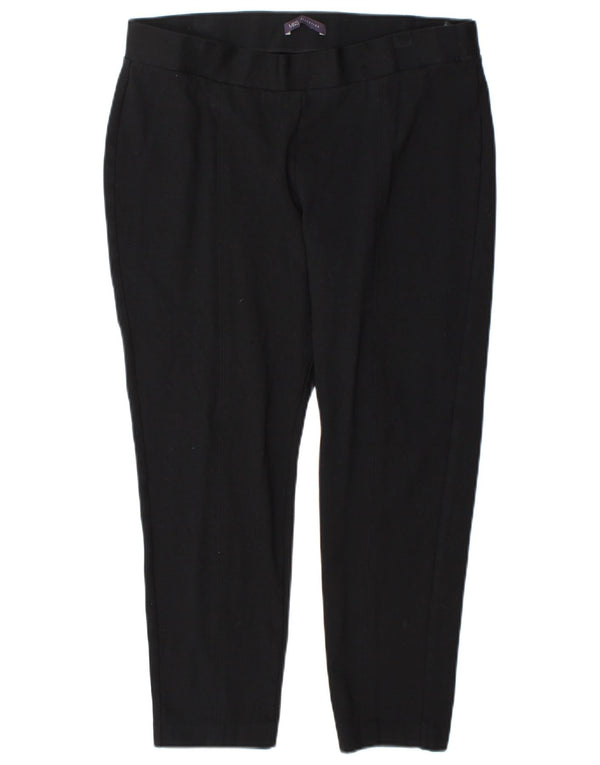 Marks & Spencer Damen Slim Cropped-Hose UK 16 Large W34 L25 Schwarz