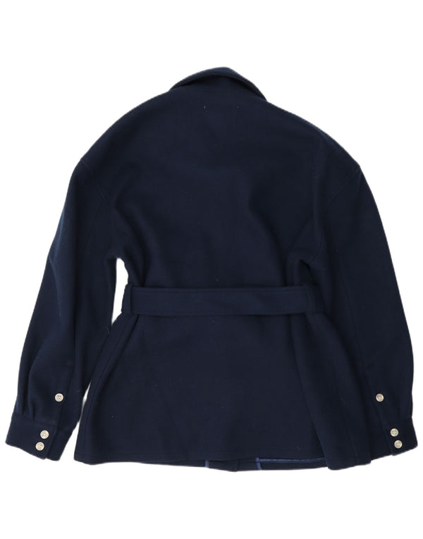 Oasis Damen-Utility-Jacke UK 14 Large Marineblaues Polyester