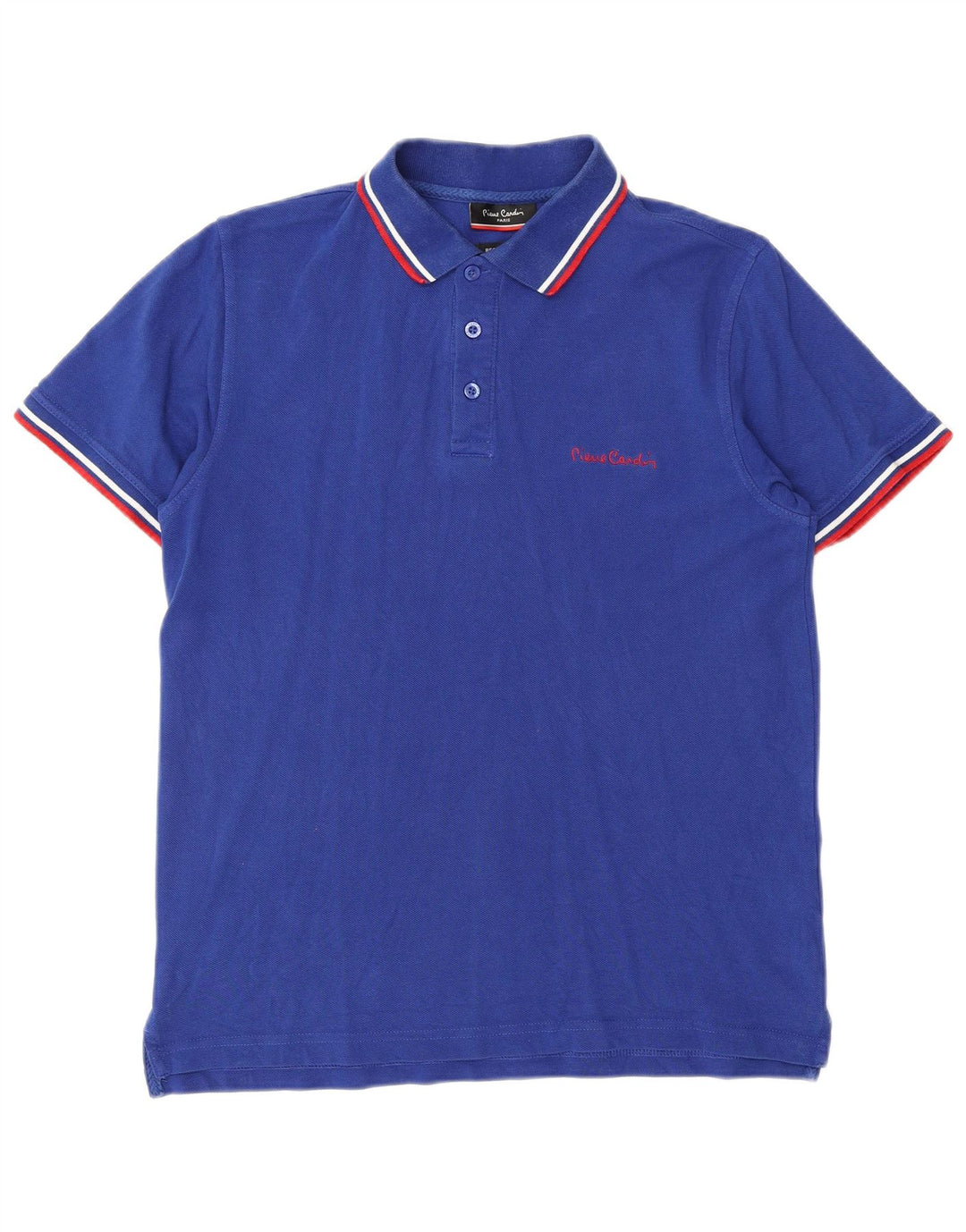 Pierre Cardin Herren-Poloshirt mit normaler Passform, kleine blaue Baumwolle