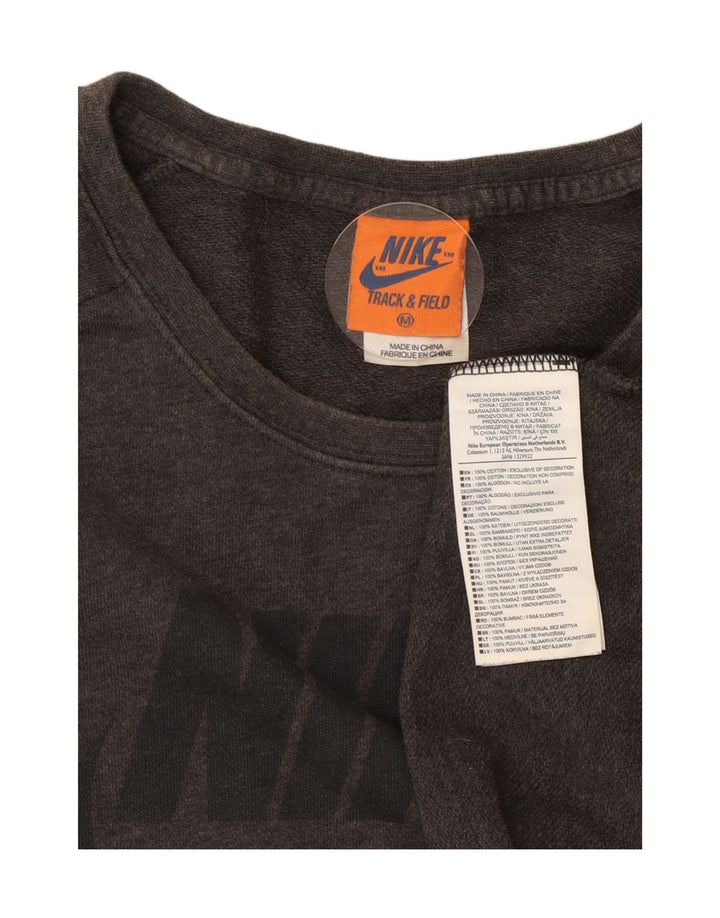 Nike Herren-Sweatshirt mit Grafik, mittelgraue Baumwolle