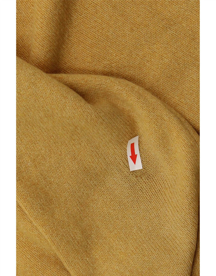 Marlboro Classics Herren-Pullover mit Rundhalsausschnitt, groß, gelbe Wolle