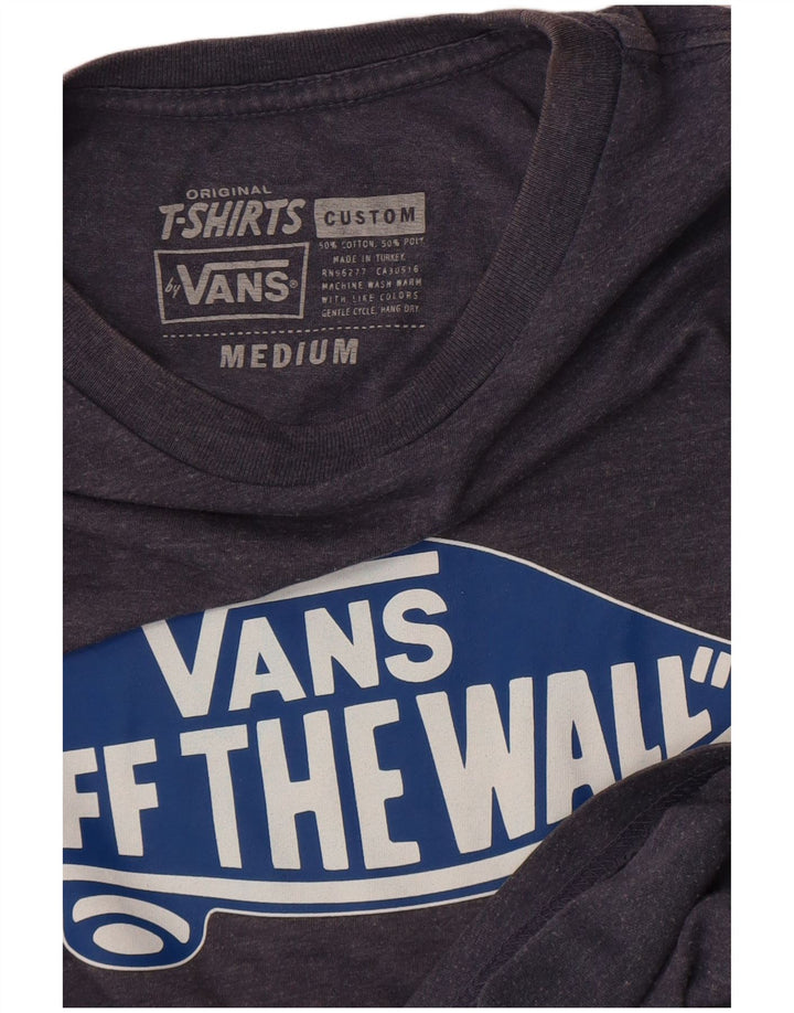 Vans Herren-T-Shirt mit Grafik, mittelgraue Baumwolle