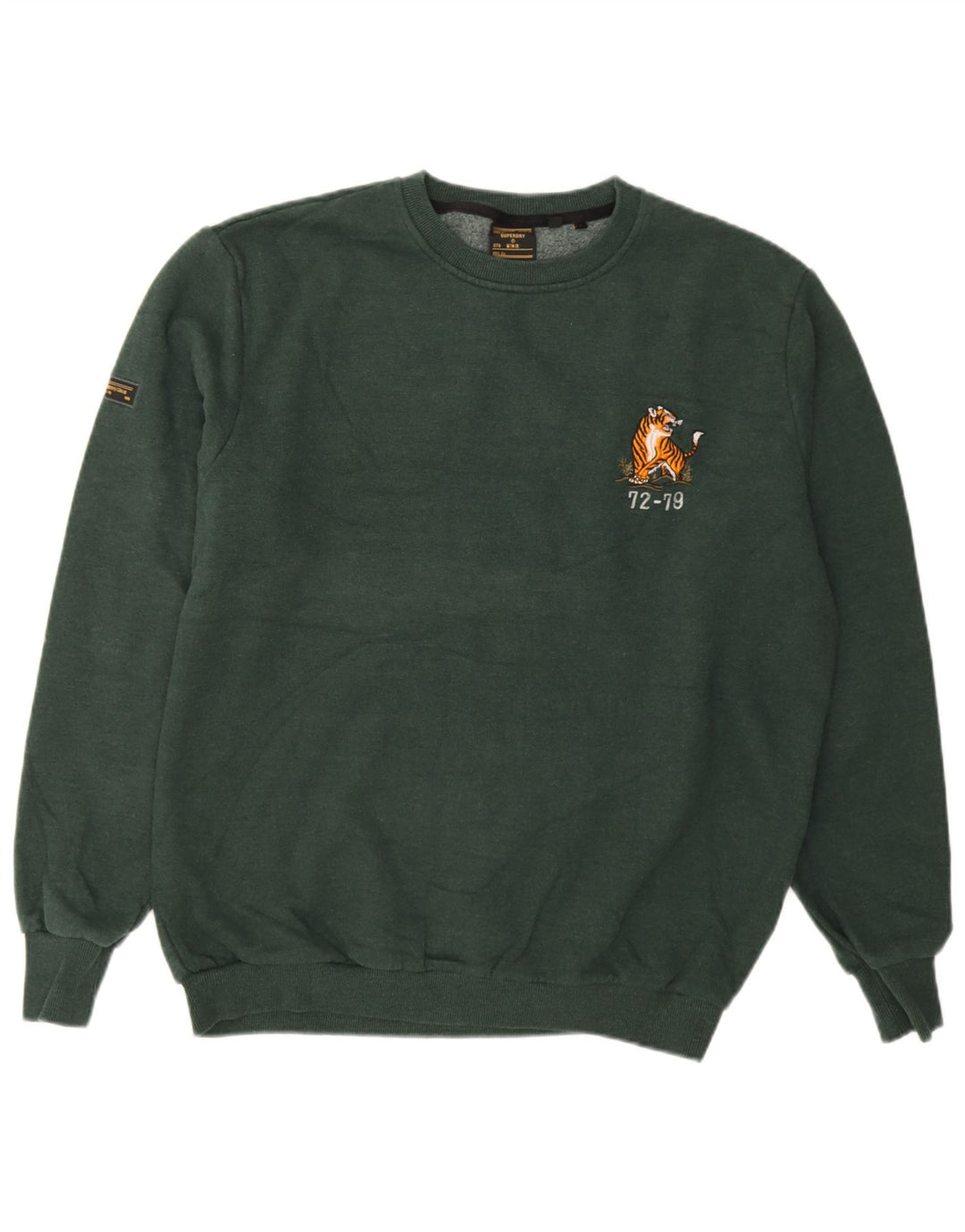 Superdry Herren Grafik-Sweatshirt-Pullover XL aus grüner Baumwolle
