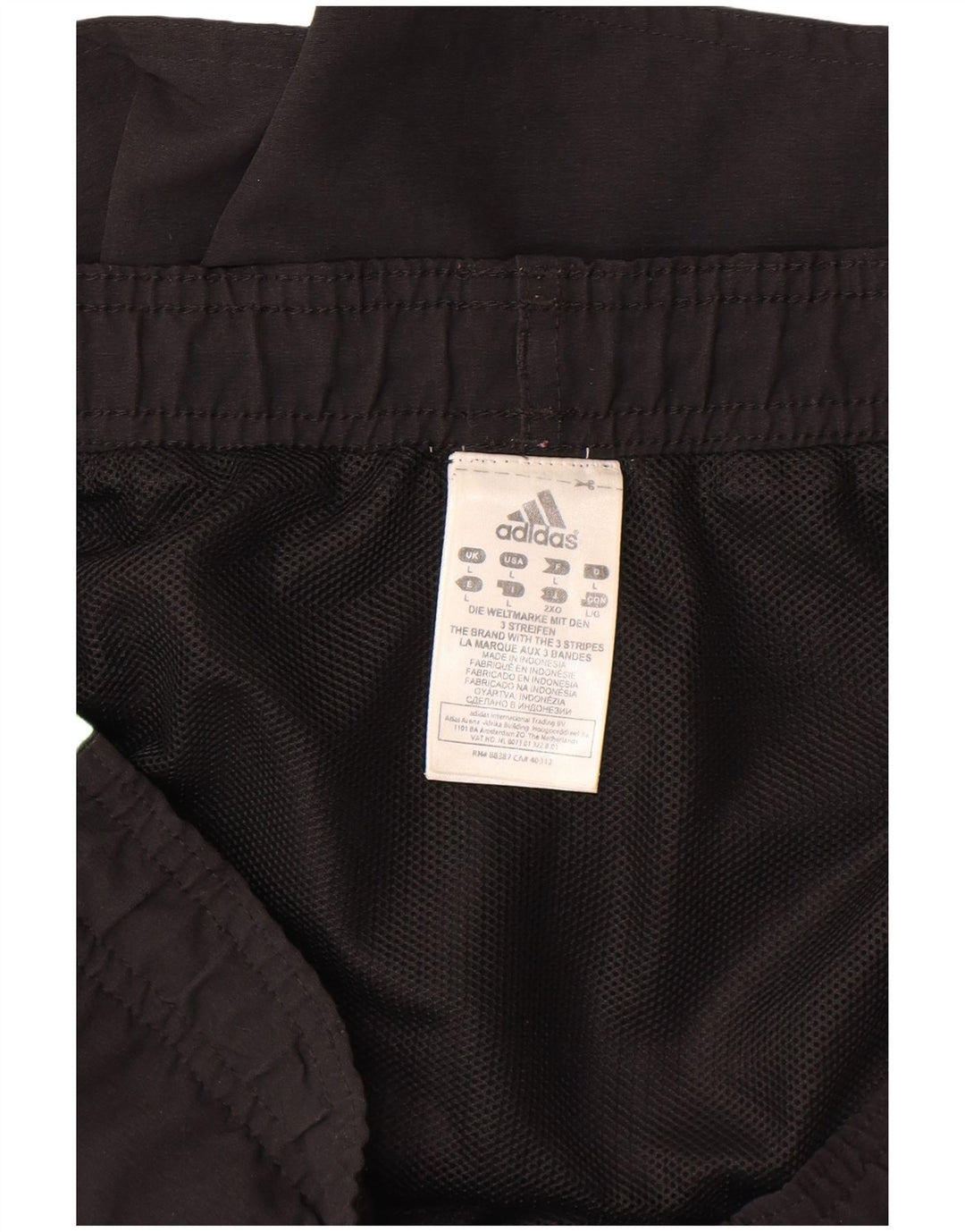 Adidas Herren Sport Shorts Großes schwarzes Nylon