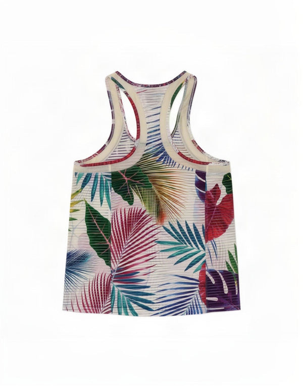 Desigual Womens Graphic Vest Top UK 12 Medium Mehrfarbig Blumen