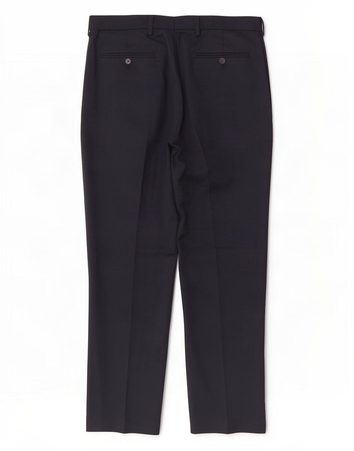 Marks & Spencer Herren-Anzughose, normal, W36, L31, Marineblau, Polyester