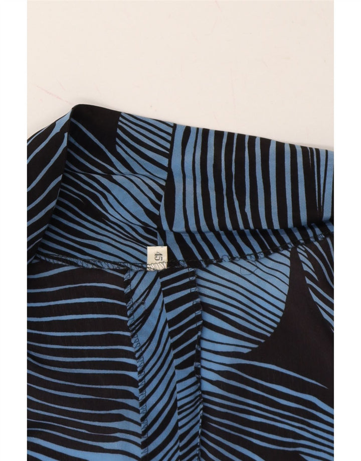 VINTAGE Womens Oversized Cardigan Top IT 45 Large Blue Striped Vintage Vintage and Second-Hand Vintage from Messina Hembry 