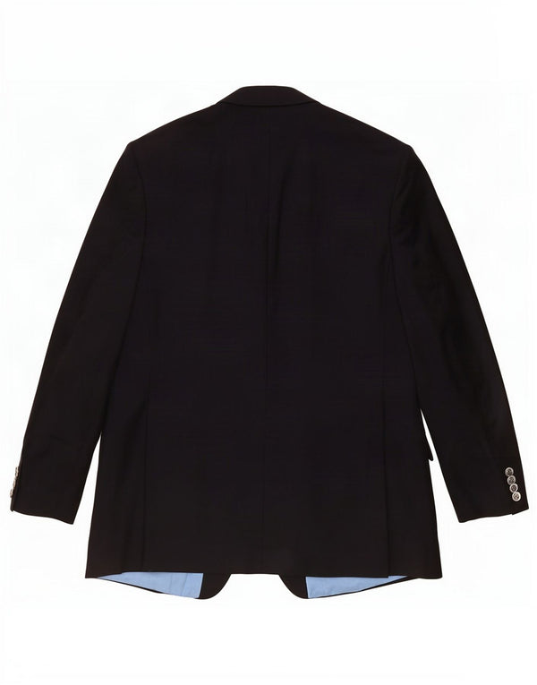 Marks & Spencer Herren-Blazer mit 2 Knöpfen, UK 42, große marineblaue Schurwolle