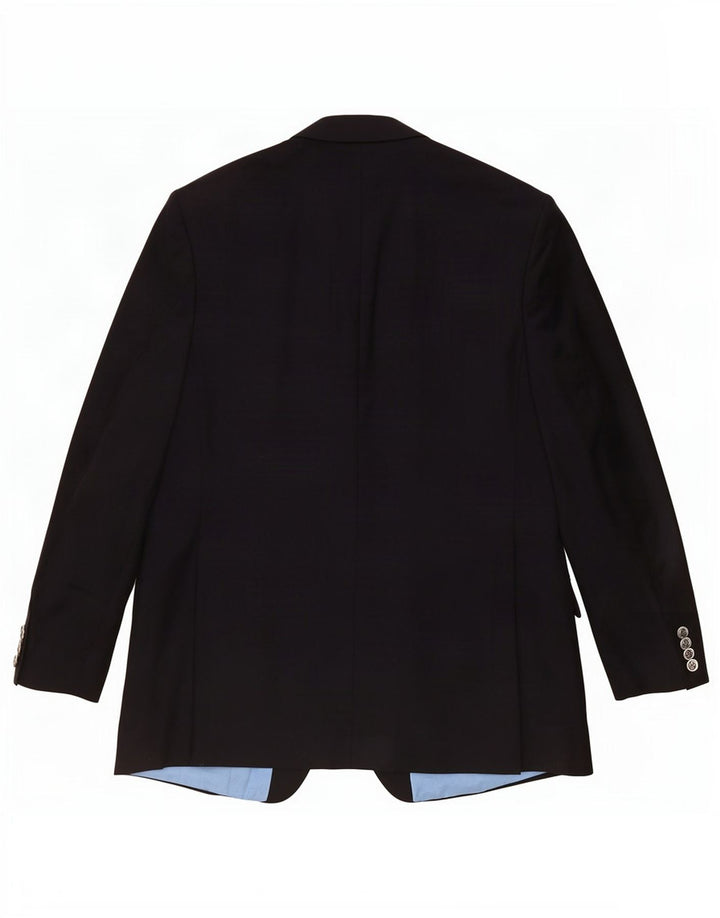 Marks & Spencer Herren-Blazer mit 2 Knöpfen, UK 42, große marineblaue Schurwolle