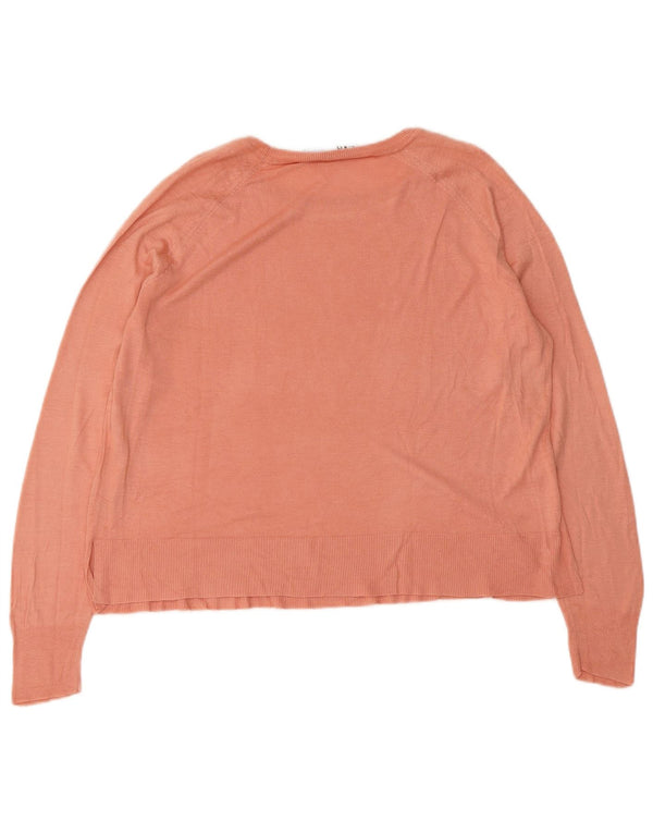 Zara Damen-Oversize-Blusenoberteil, Gr. 10, klein, rosa Viskose
